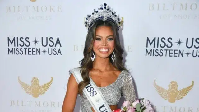 Miss Michigan Alma Cooper is crowned Miss USA 2024 months after shocking resignations